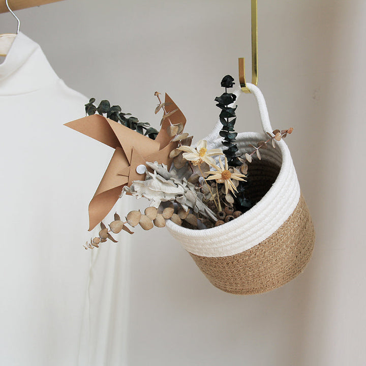 Dual-Tone Woven Basket