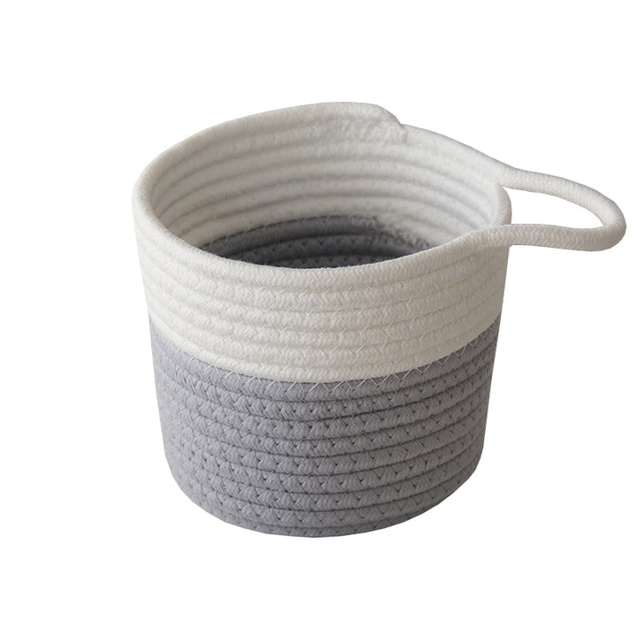 Dual-Tone Woven Basket