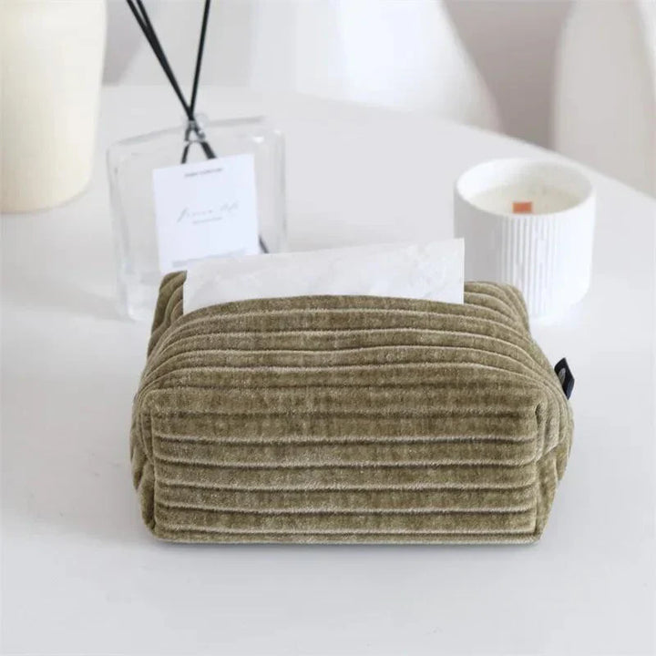 Velvet Jacquard Tissue Box