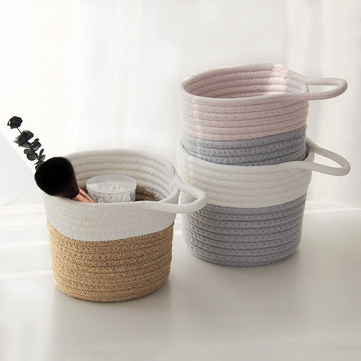 Dual-Tone Woven Basket