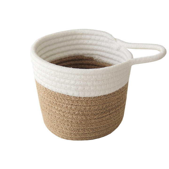 Dual-Tone Woven Basket