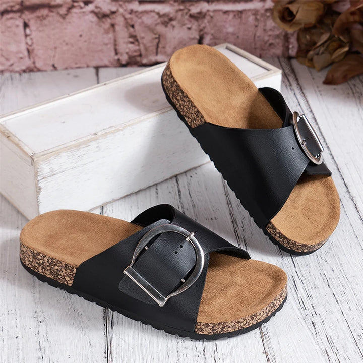 Lyra Buckle Slides