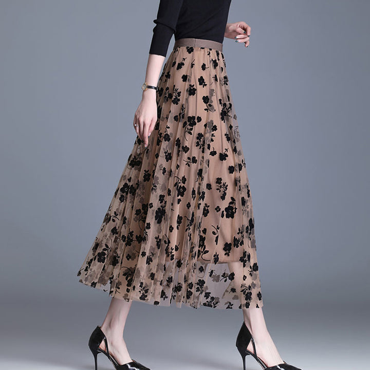 Valencia Bloom Mesh Skirt