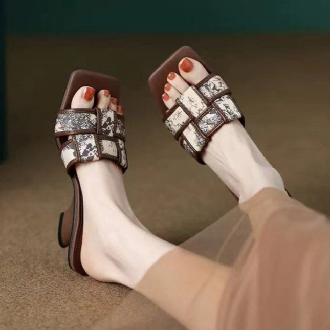 Maren Sculpted Heel Slide Sandals