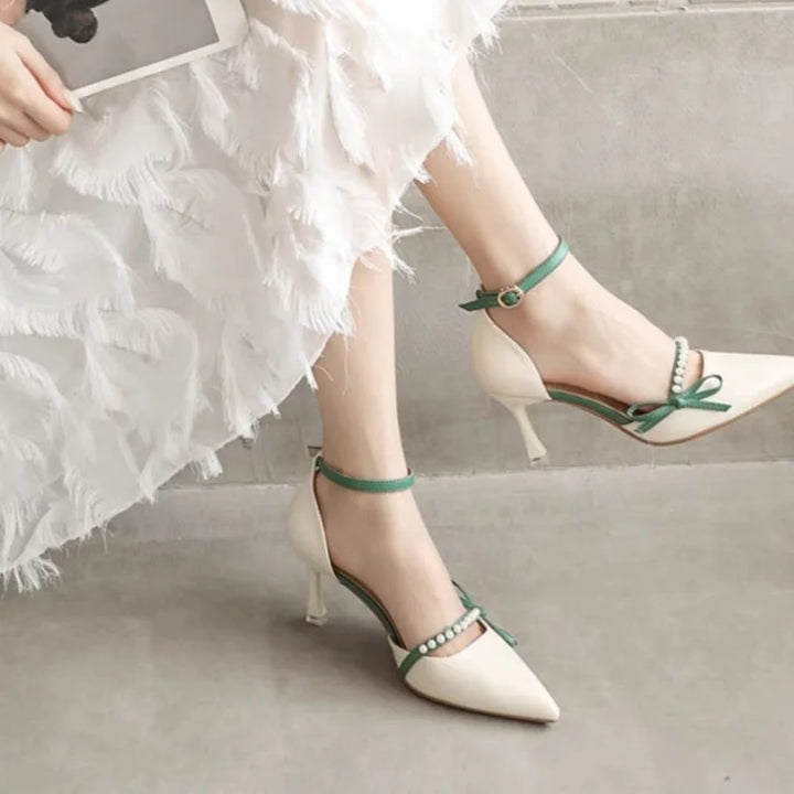 Amelia Pearl Strap Heels