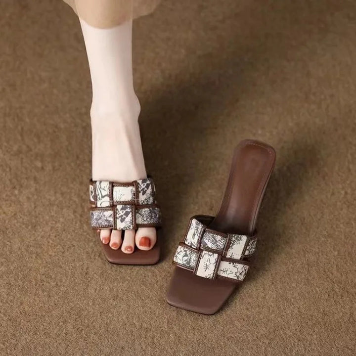 Maren Sculpted Heel Slide Sandals