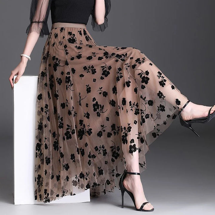 Valencia Bloom Mesh Skirt