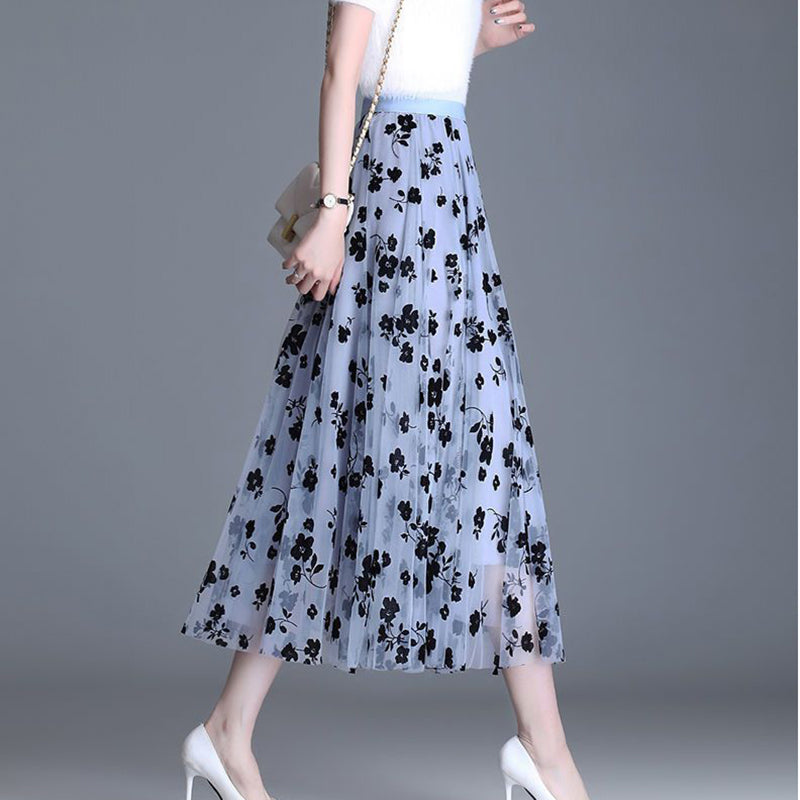 Valencia Bloom Mesh Skirt