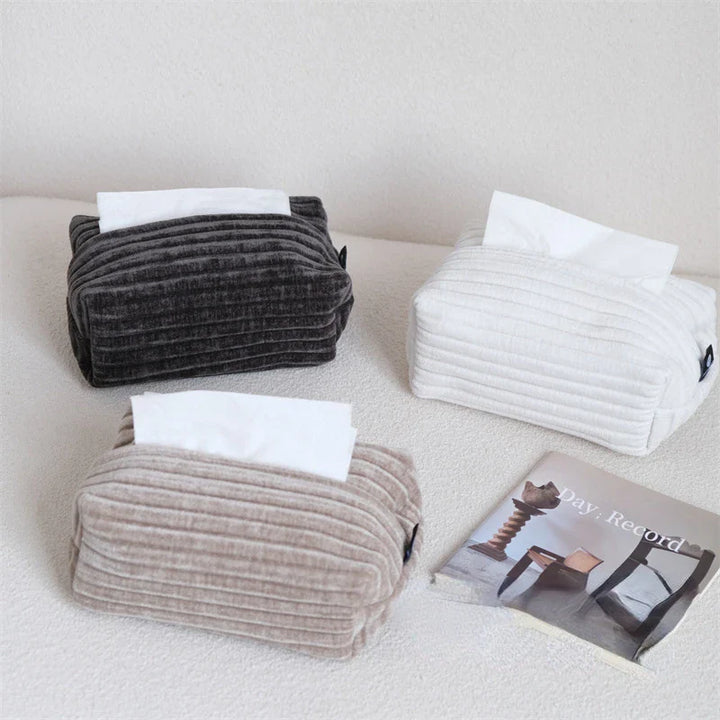 Velvet Jacquard Tissue Box