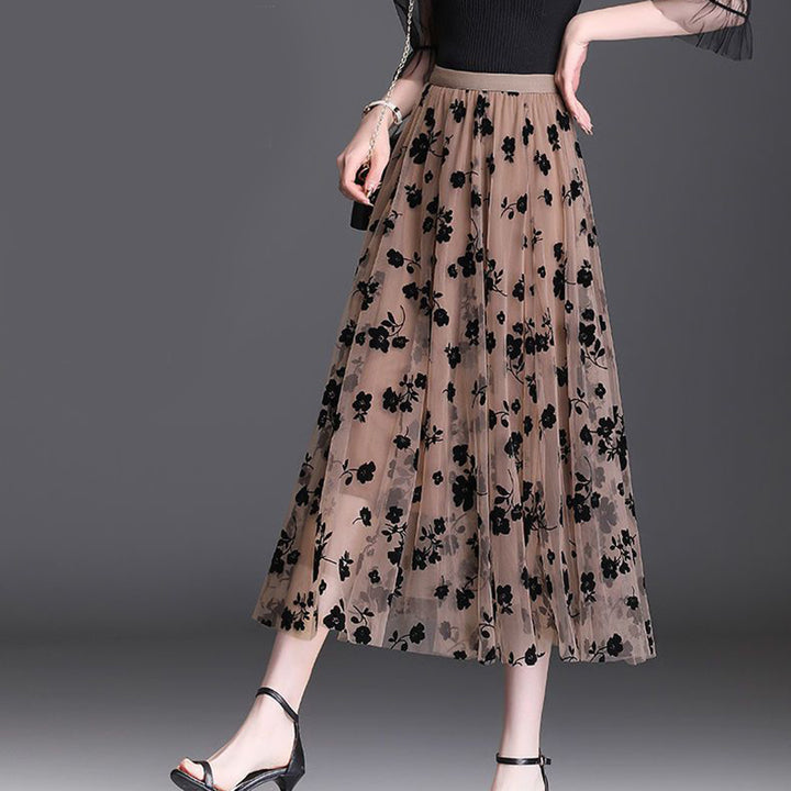 Valencia Bloom Mesh Skirt