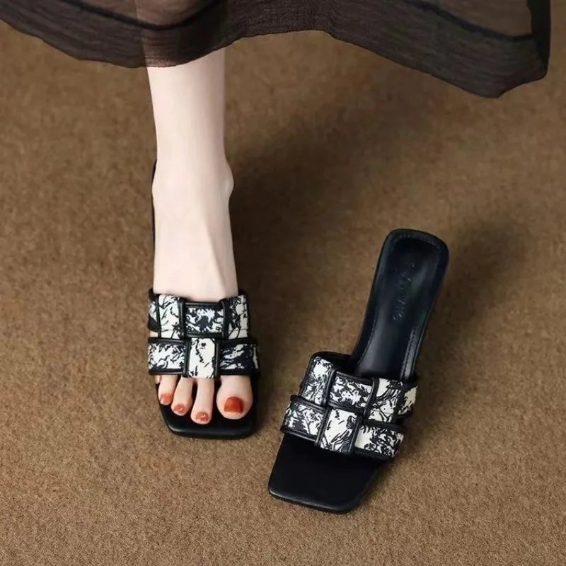 Maren Sculpted Heel Slide Sandals