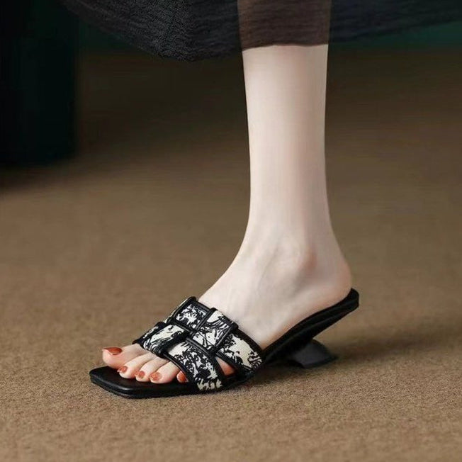 Maren Sculpted Heel Slide Sandals