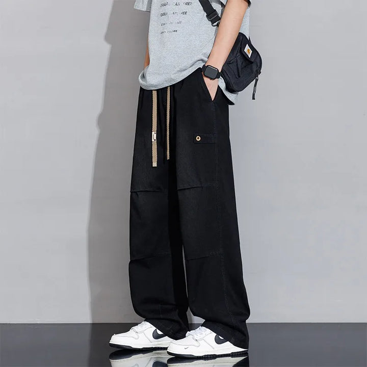 Reyes Utility Wide-Leg Jeans