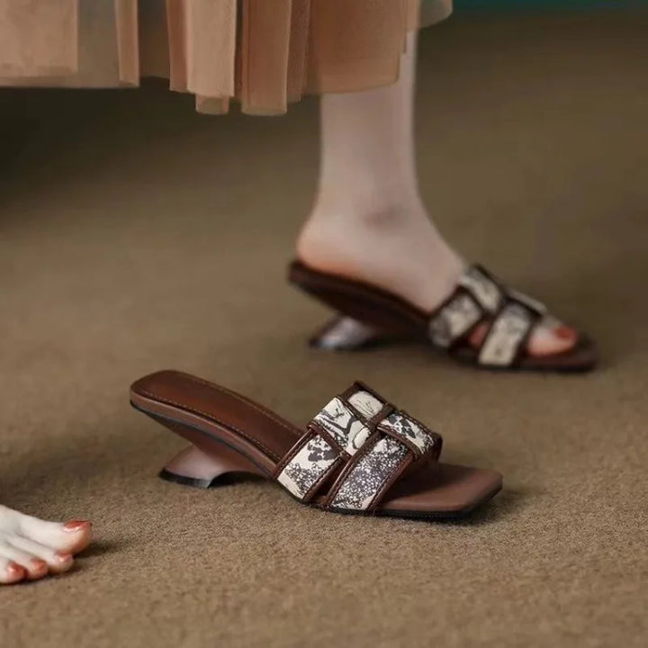 Maren Sculpted Heel Slide Sandals