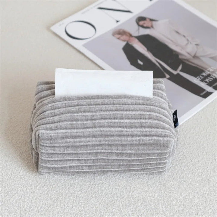 Velvet Jacquard Tissue Box