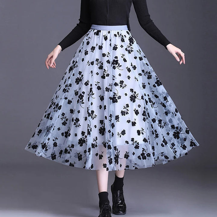 Valencia Bloom Mesh Skirt