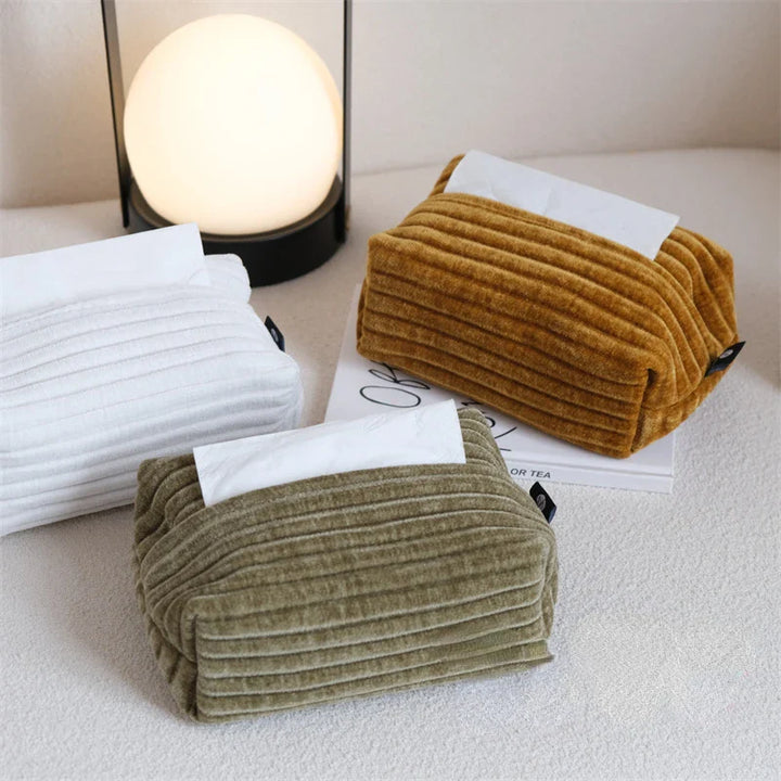 Velvet Jacquard Tissue Box