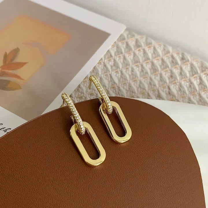 Liora Link Drop Earrings