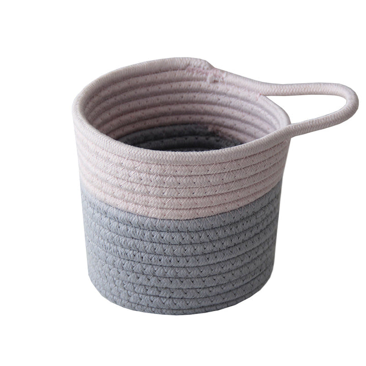 Dual-Tone Woven Basket